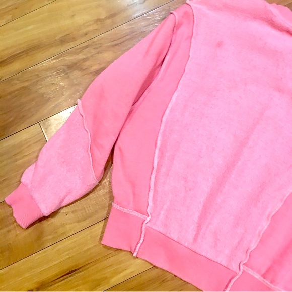 BDG Buckle fleece two tone Barbie bubble gum color pink sweatshirt top s… - Picture 6 of 9